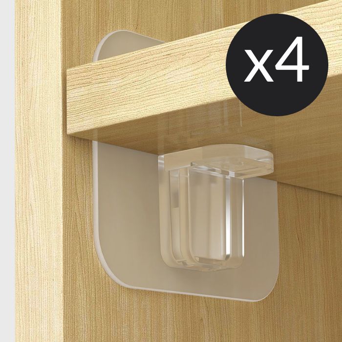 4 Supports d'étagère sans vis