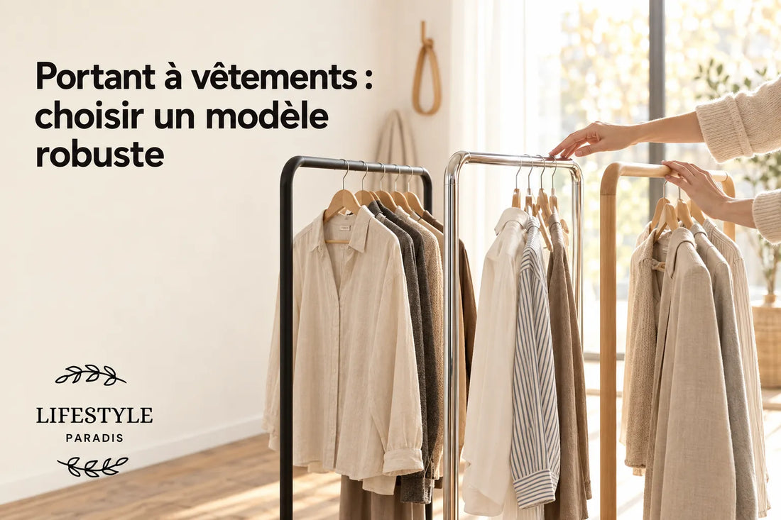 Portant à vêtements : choisir un modèle robuste